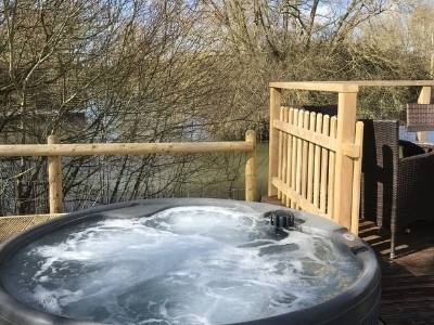 Fairwood Lakes pet friendly log cabins with fishing UK